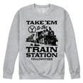 thumbnail image 1 of Yellowstone - Take 'Em To The Train Station - Men's Crewneck Fleece Pullover, 1 of 5