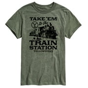 Yellowstone - Take Em To The Train Station Mens Short Sleeve Graphic T-Shirt