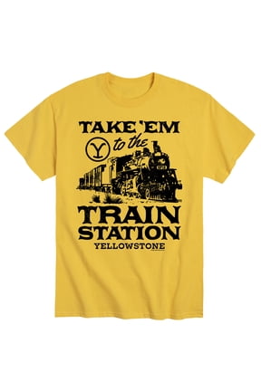 - Take 'Em To The Train Station - Men's Short Sleeve Graphic T-Shirt