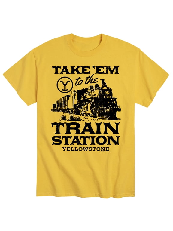 - Take 'Em To The Train Station Men's Short Sleeve Graphic T-Shirt