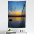thumbnail image 1 of Yellowstone Tapestry, Yellowstone National Park Sunrise on Lakeside Romantic Nature Outdoor Picture, Fabric Wall Hanging Decor for Bedroom Living Room Dorm, 5 Sizes, Yellow Blue, by Ambesonne, 1 of 1