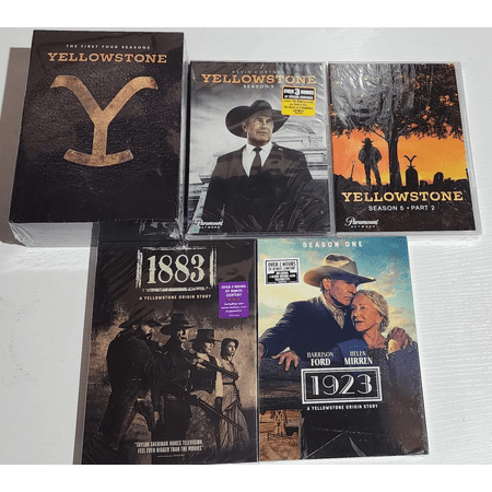 Yellowstone Seasons 1-5 Part 1&2 Complete Series + 1883 and 1923 Origin Story