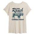 thumbnail image 1 of Yellowstone - The Ranch Comes First - Juniors Ideal Flowy Muscle T-Shirt, 1 of 6
