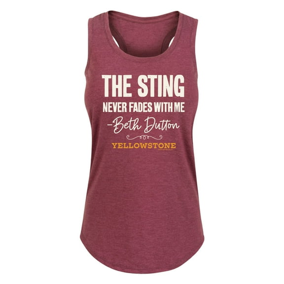Yellowstone - The Sting Never Fades - Women's Racerback Tank Top
