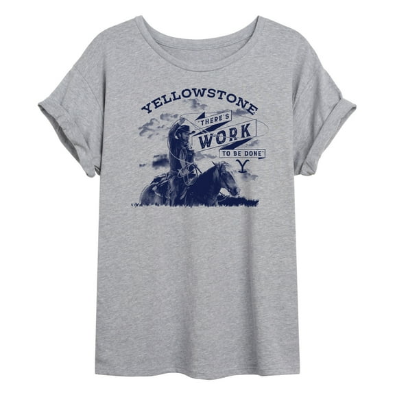 Yellowstone - Theres Work To Be Done - Women's Oversized Graphic T-Shirt