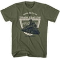 thumbnail image 1 of Yellowstone Train Station Badge Military Green T-Shirt, 1 of 2