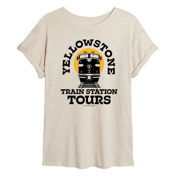 Yellowstone - Train Station Tours - Women's Oversized T-Shirt