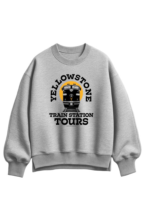 - Train Station Tours - Women's Oversized Fleece Crew Sweatshirt