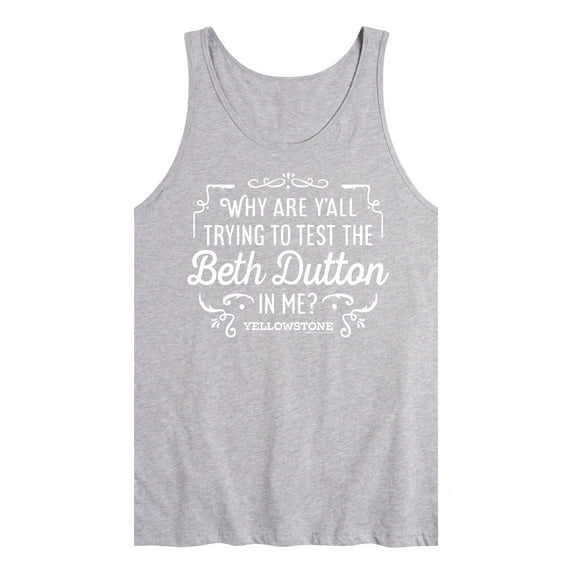 Yellowstone - Trying To Test The Beth Dutton - Men's Jersey Tank Top