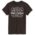 thumbnail image 1 of Yellowstone - Trying To Test The Beth Dutton - Men's Short Sleeve Graphic T-Shirt, 1 of 5