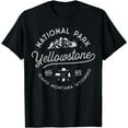 thumbnail image 1 of Yellowstone US National Park Bison Buffalo Vintage Men Women T-Shirt Black 2X-Large, 1 of 4