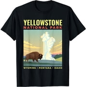Yellowstone US National Park Bison Vintage Gift T-Shirt