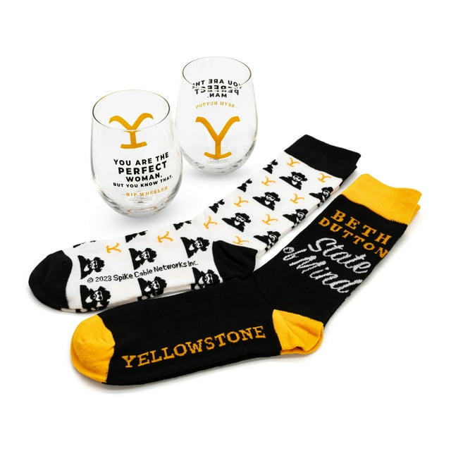 Yellowstone Valentine's Day Sock and Wine Set
