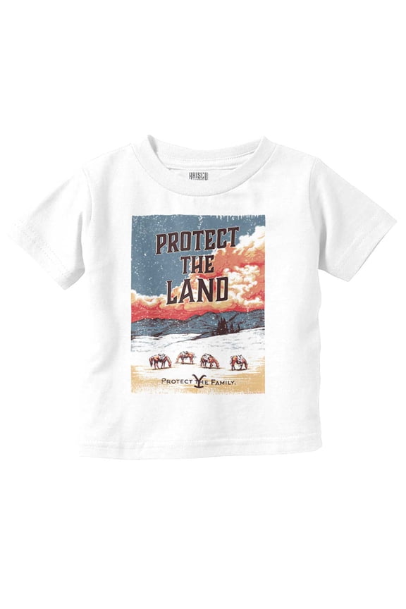Vintage Protect the Land Toddler Boy Girl T Shirt Infant Toddler Brisco Brands 6M