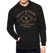 Yellowstone Mens Dutton Ranch Montana Y Brand Graphic Print Adult Pullover Hoodie