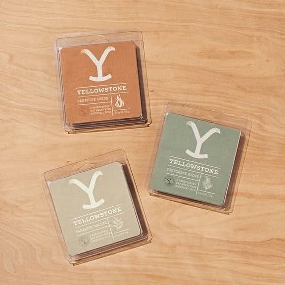 Yellowstone Wax Melt 3 Pack, 2.5 oz - Paradise Valley, Campfire Suede, Pinecrest Ridge