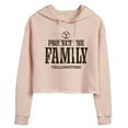 thumbnail image 1 of Yellowstone  - We Are Family Y Brand  - Juniors Cropped Pullover Hoodie, 1 of 6