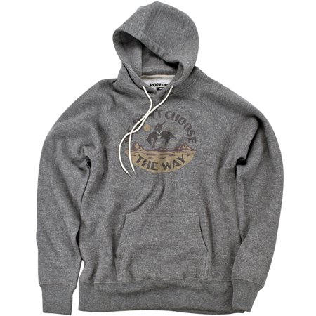 Yellowstone We Don't Choose The Way Official Premium Ultrasoft Tri-Blend Hoodie (Large) Athletic Heather