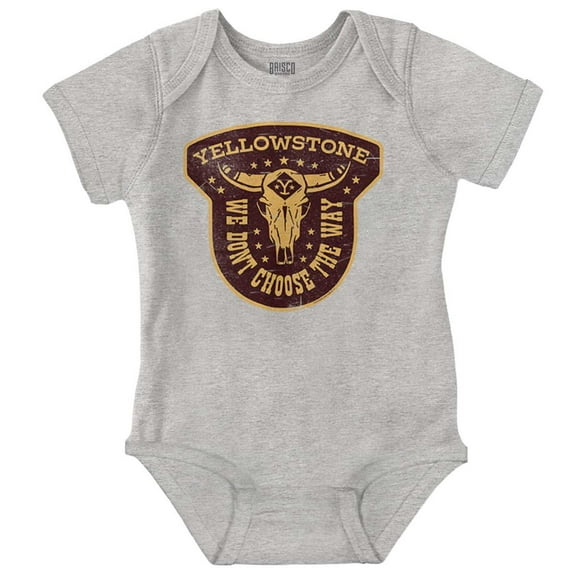 Yellowstone We Don’t Choose The Way Romper Boys or Girls Infant Baby Brisco Brands 6M