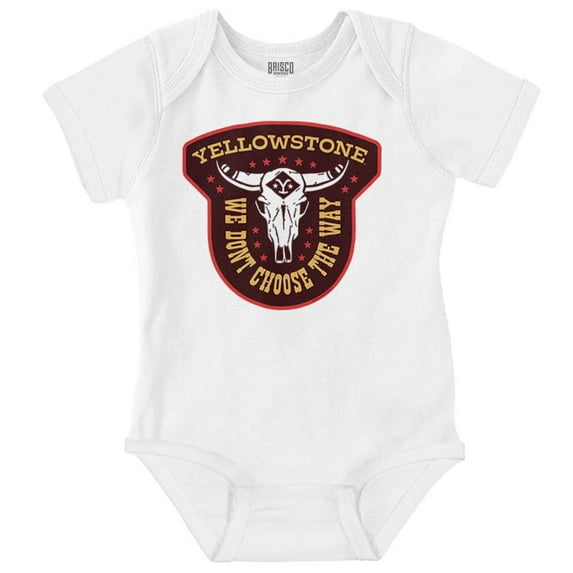Yellowstone We Don’t Choose The Way Romper Boys or Girls Infant Baby Brisco Brands NB