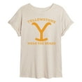 thumbnail image 1 of Yellowstone - Wear The Brand Y - Juniors Ideal Flowy Muscle T-Shirt, 1 of 6