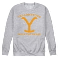 thumbnail image 1 of Yellowstone - Wear The Brand Y - Men's Crew Neck Fleece Pullover, 1 of 6