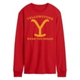 thumbnail image 1 of Yellowstone - Wear The Brand Y - Men's Long Sleeve T-Shirt, 1 of 5