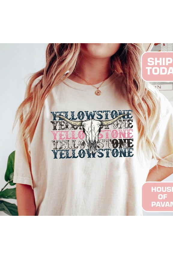 Yellowstone Western Boho Vintage Inspired Graphic Shirt WHITE Unisex S-5XL