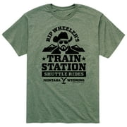 Yellowstone - Wheelers Train Station - Men's Short Sleeve Graphic T-Shirt
