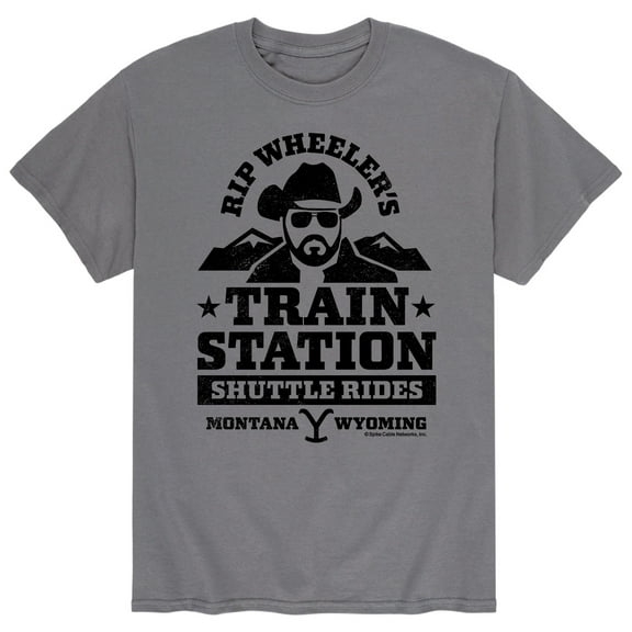 Yellowstone - Wheelers Train Station - Men's Short Sleeve Graphic T-Shirt
