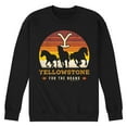 thumbnail image 1 of Yellowstone - Wild Horses - Men's Crew Neck Fleece Pullover, 1 of 6