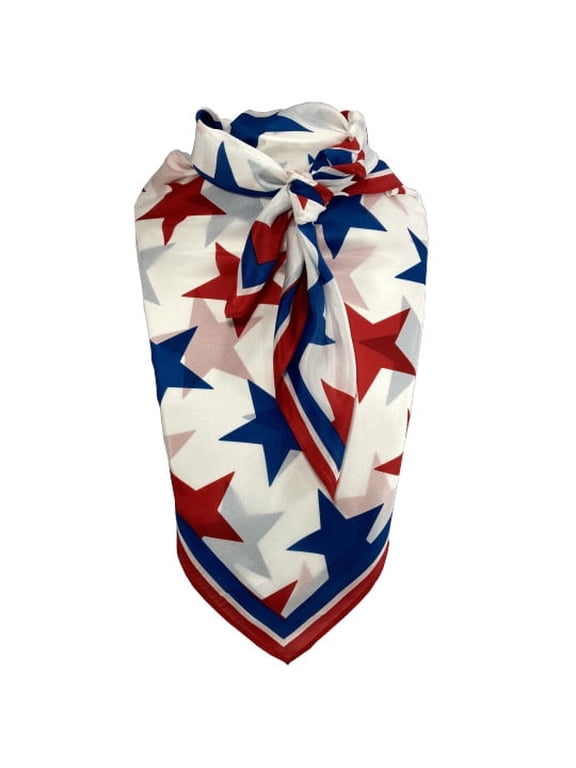(Brand) 100% silk western scarf/bandana Freedom Stars