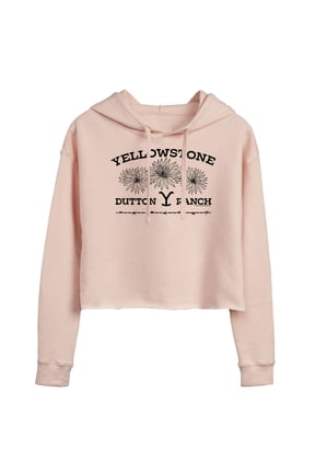 - Wildflowers Cropped Graphic Hoodie