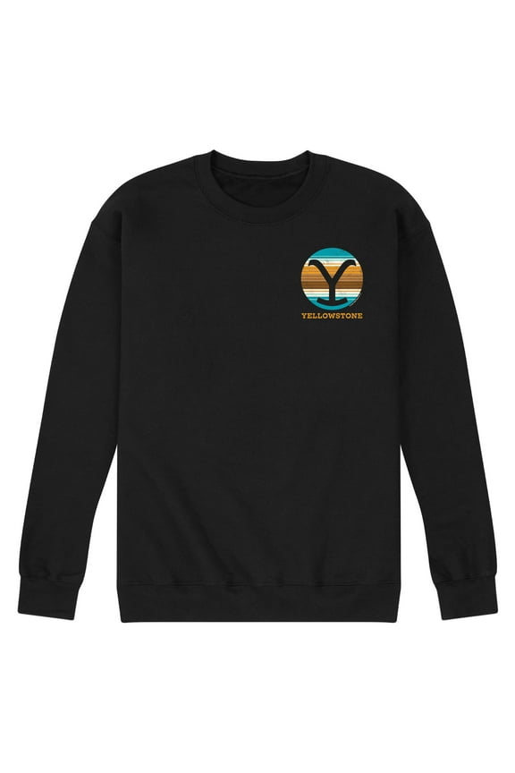 - Y Brand Blanket Left Chest - Men's Crew Neck Fleece Pullover