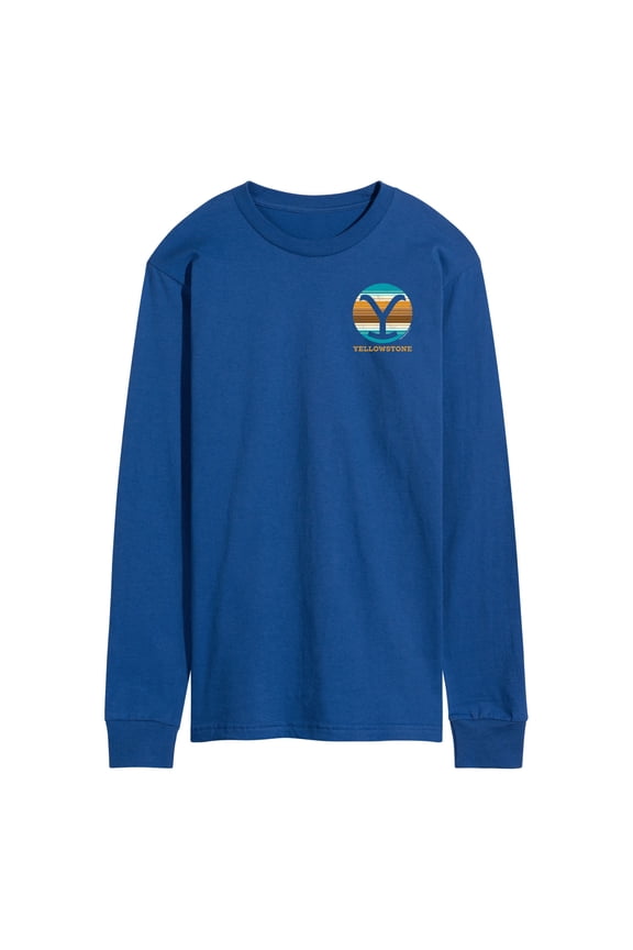 - Y Brand Blanket Left Chest - Men's Long Sleeve T-Shirt