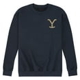 thumbnail image 1 of Yellowstone - Y Brand Left Chest - Men's Crew Neck Fleece Pullover, 1 of 6