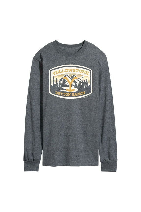 - Y Brand Nature Scene Logo - Men's Long Sleeve T-Shirt
