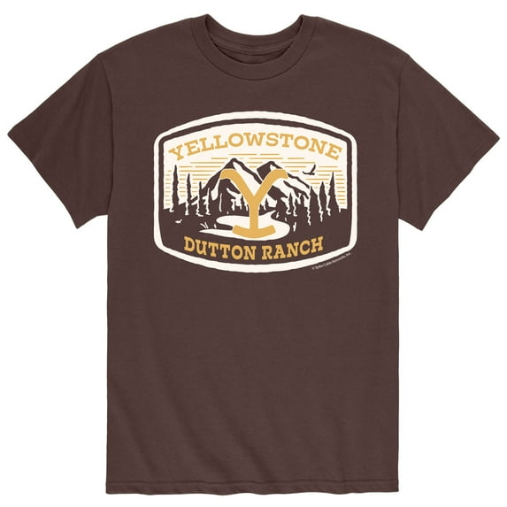 Yellowstone - Y Brand Nature Scene Logo - Men's Short Sleeve Graphic T-Shirt