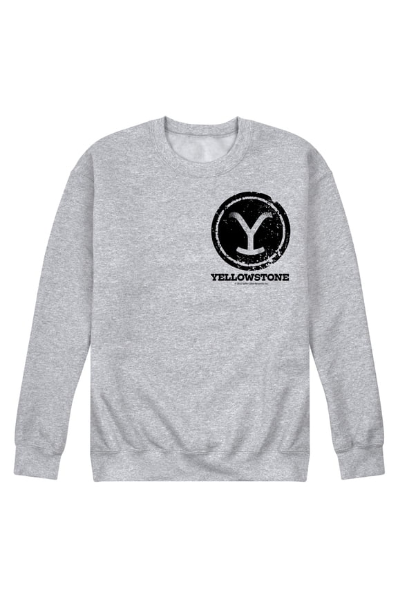 - Y Brand Stamp Oversized - Men's Crew Neck Fleece Pullover