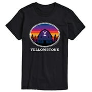 Yellowstone - Y Brand Sunset Mens Short Sleeve Graphic T-Shirt