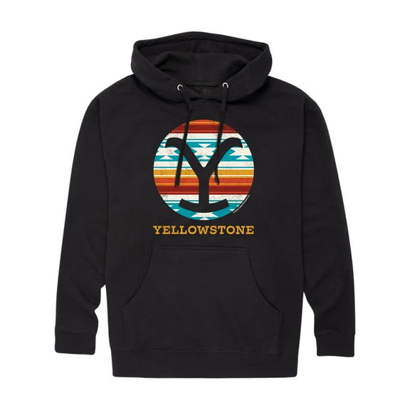 Yellowstone - Y Brand Western Blanket - Men's Pullover Hooded Fleece Sweatshirt