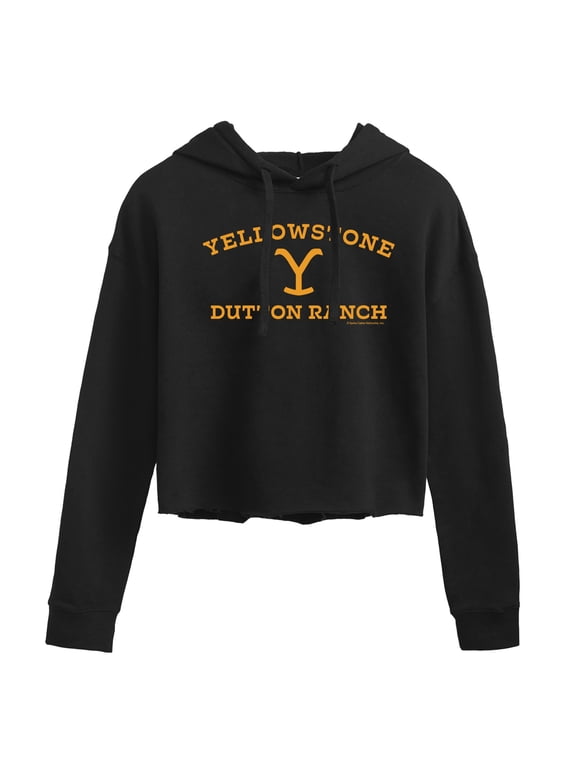 - Y Dutton Ranch Logo Women's Cropped Graphic Hoodie