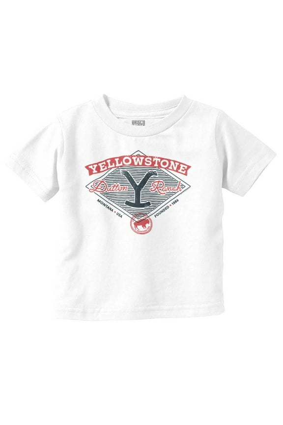 Y Dutton Ranch Logo Toddler Boy Girl T Shirt Infant Toddler Brisco Brands 18M
