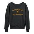 thumbnail image 1 of Yellowstone - Y Dutton Ranch Logo - Women's Lightweight French Terry Long Sleeve Shirt, 1 of 5