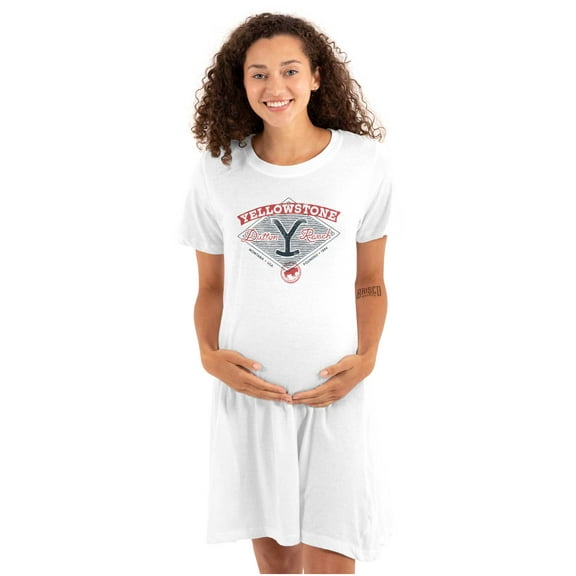 Yellowstone Y Dutton Ranch Logo Women's Maternity Dress Brisco Brands M