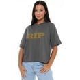 thumbnail image 1 of Yellowstone Y Rip Women's Boxy Cropped T-Shirt Casual Graphic Tee, 1 of 6