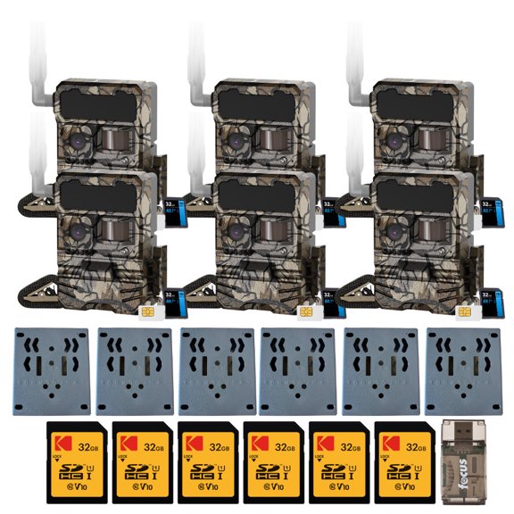 Yellowstone Y2 Wide Lens Cellular Trail Camera with Bear-Proof Metal Security Box and Accessory Bundle