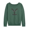 thumbnail image 1 of Yellowstone - Yelllowstone Logo - Women's Lightweight French Terry Long Sleeve Shirt, 1 of 5