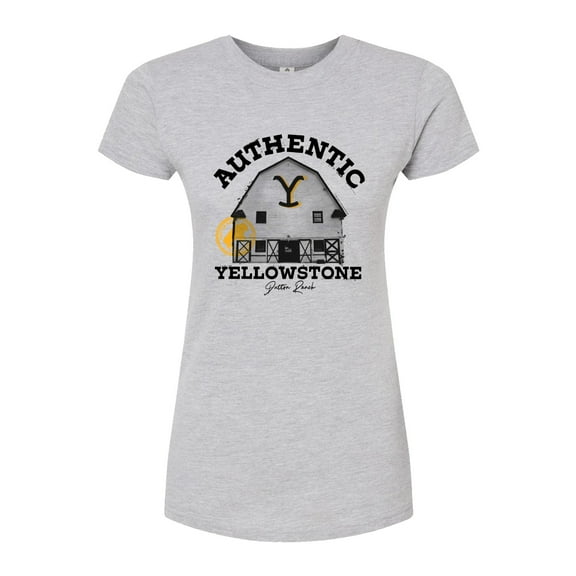Yellowstone - Yellowstone Barn Dutton Ranch - Juniors Fitted Graphic T-Shirt