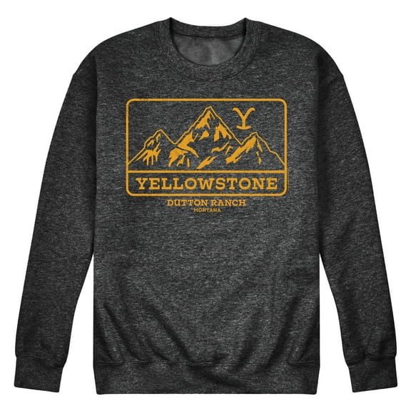 Yellowstone - Yellowstone Dutton Ranch - Men's Crew Neck Fleece Pullover